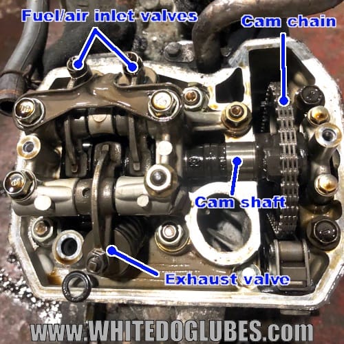 Honda Deauville cylinder head