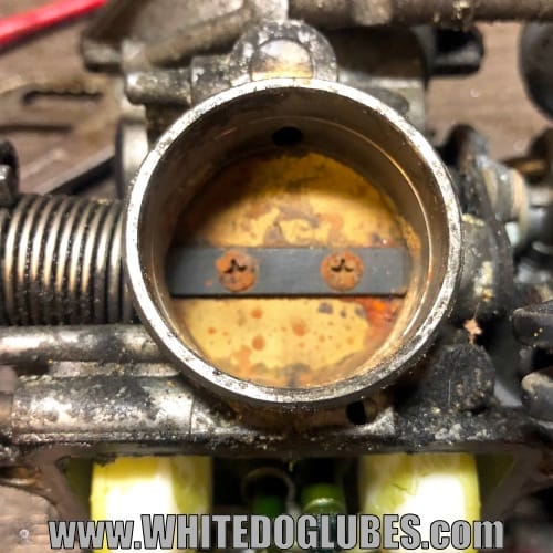 Corroded carb metal parts